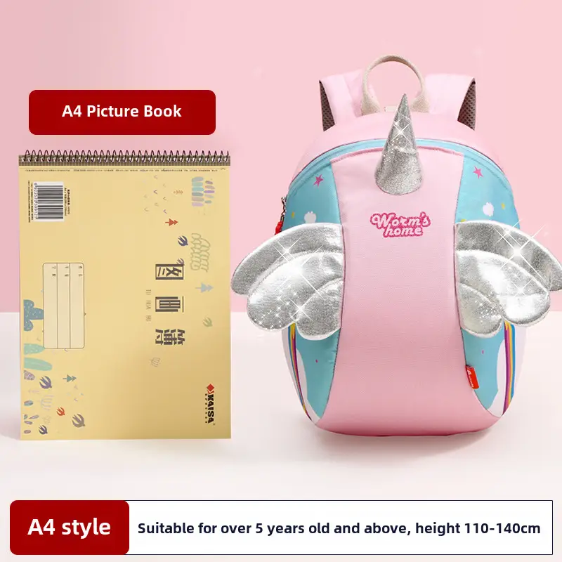 Kindergarten Schoolbags for Boys and Girls Aged 1-3-6 Years Old, Cartoon Backpacks for Kidsren Traveling Abroad