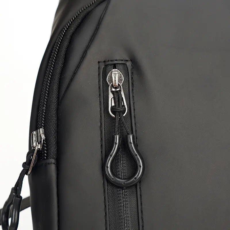 Men's Outdoor Large Capacity Messenger Bag Black - Image 6