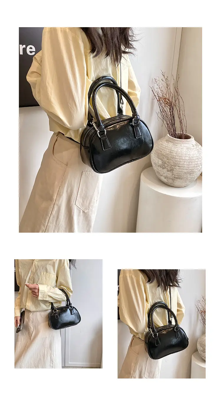 Korean Style Black Shoulder Messenger Bag for Women — feature 4