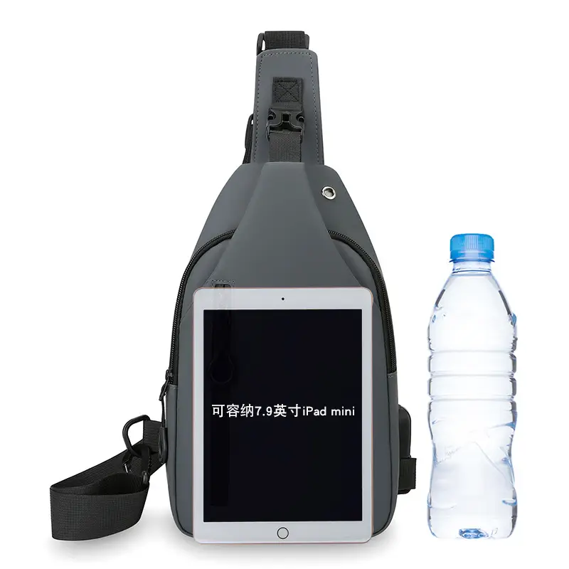 Men's Black Shoulder Messenger Bag Small Multi-Functional - Image 16