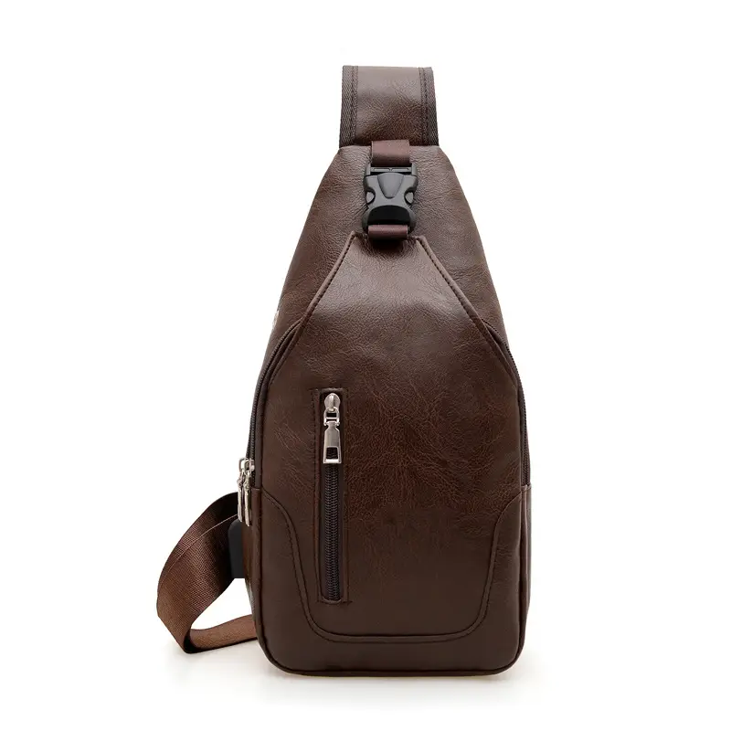 Men's Black Shoulder Messenger Bag Small Multi-Functional - Image 13