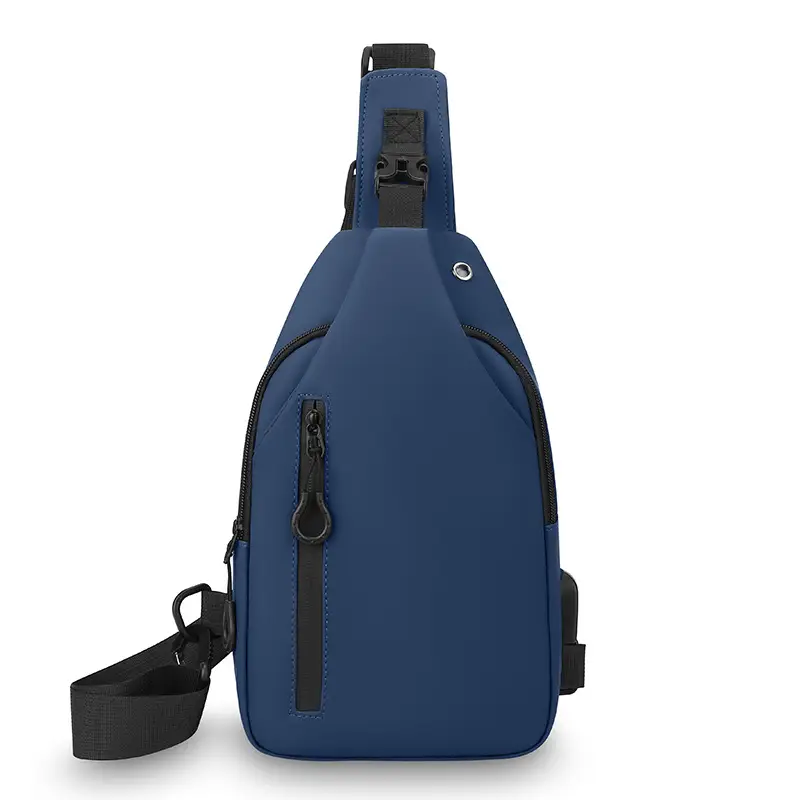 Men's Black Shoulder Messenger Bag Small Multi-Functional - Image 2