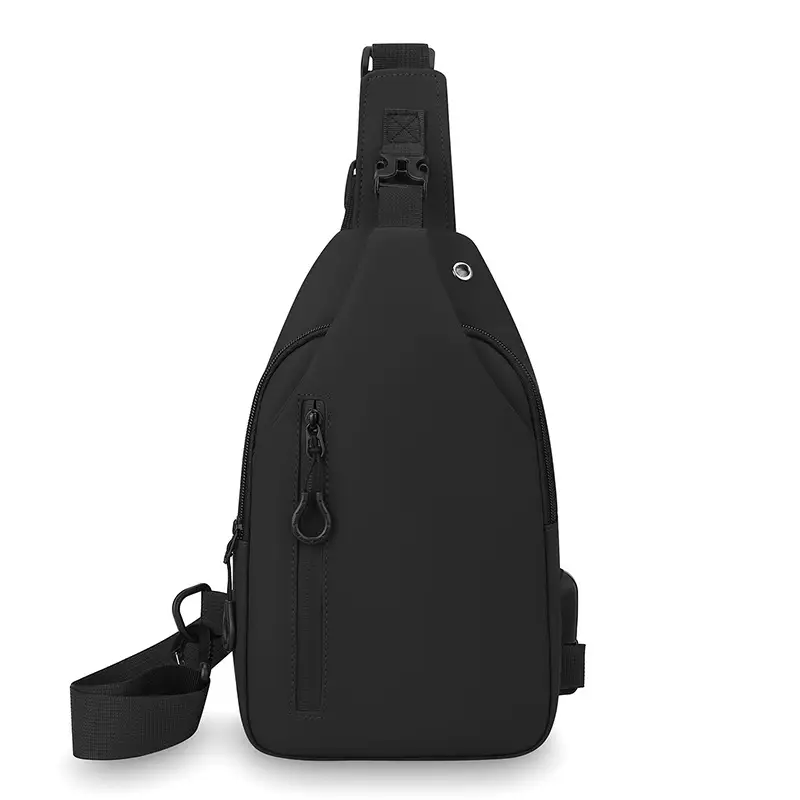 Men's Black Shoulder Messenger Bag Small Multi-Functional - Image 3