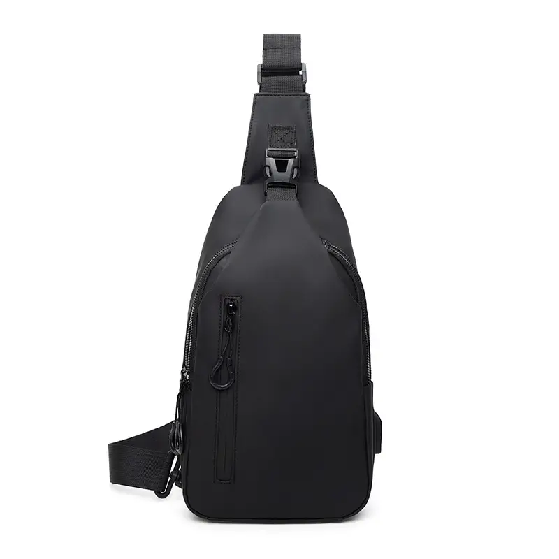 Men's Black Shoulder Messenger Bag Small Multi-Functional - Image 4