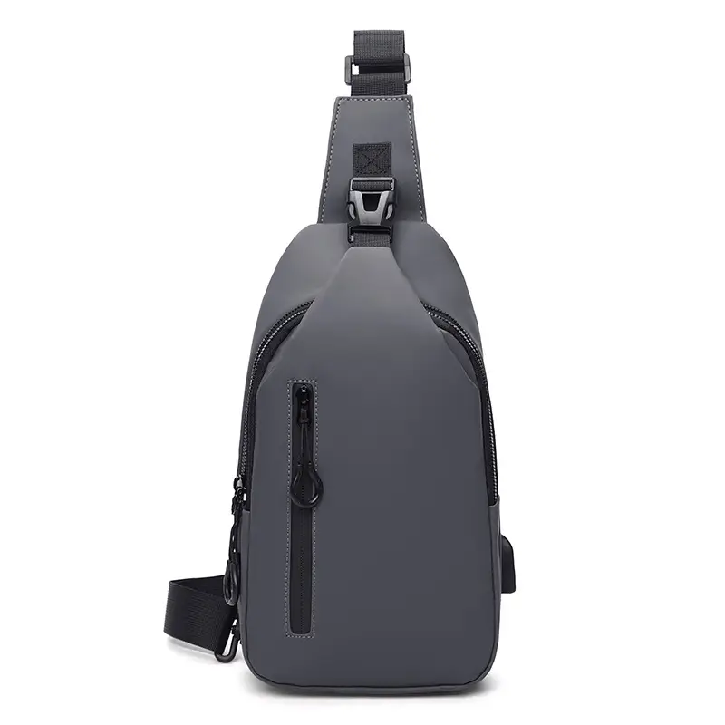 Men's Black Shoulder Messenger Bag Small Multi-Functional - Image 5