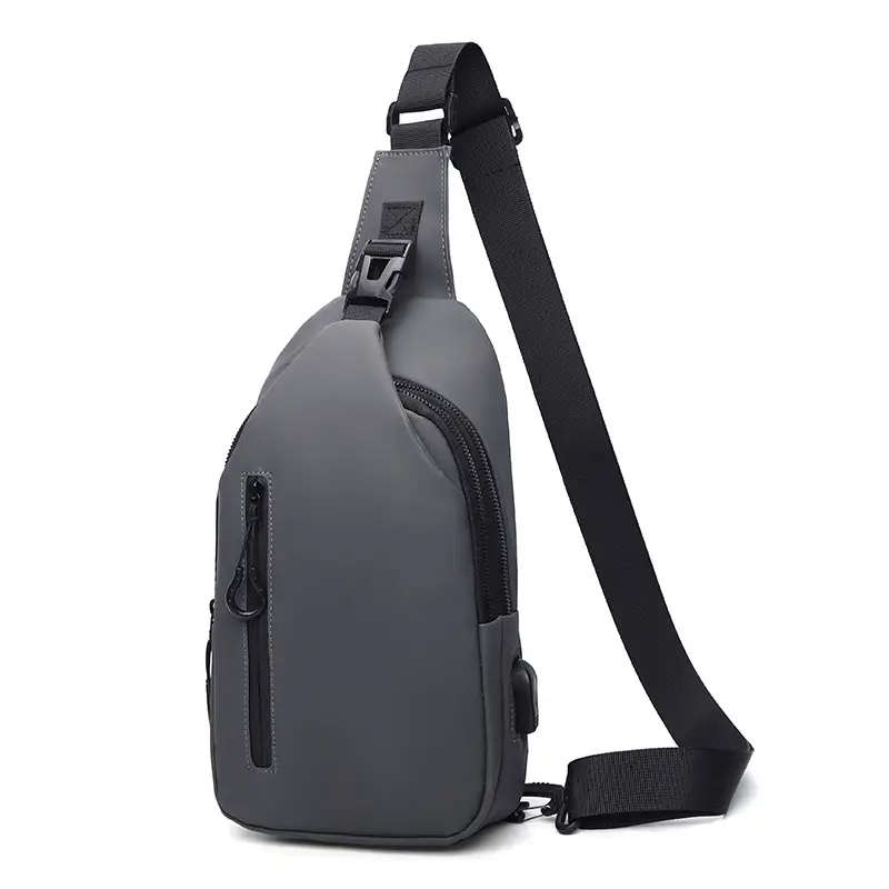 Men's Black Shoulder Messenger Bag Small Multi-Functional - Image 8