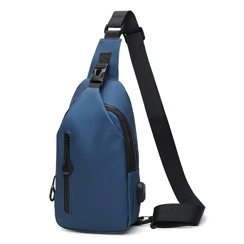 Men's Black Shoulder Messenger Bag Small Multi-Functional - Image 9