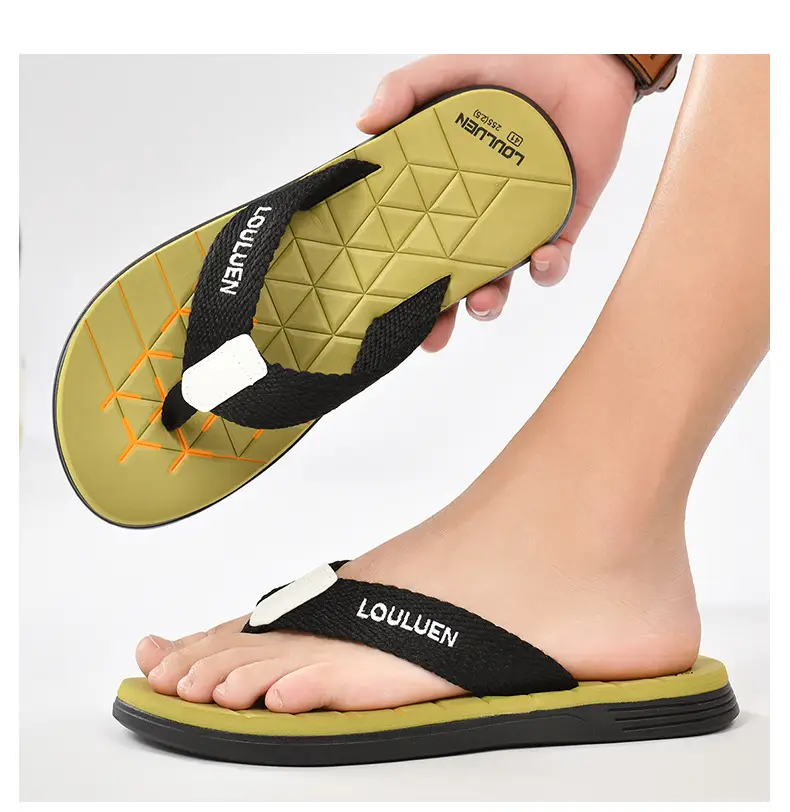 2025 Men's Orange Loulumen Beach Slippers — feature 18