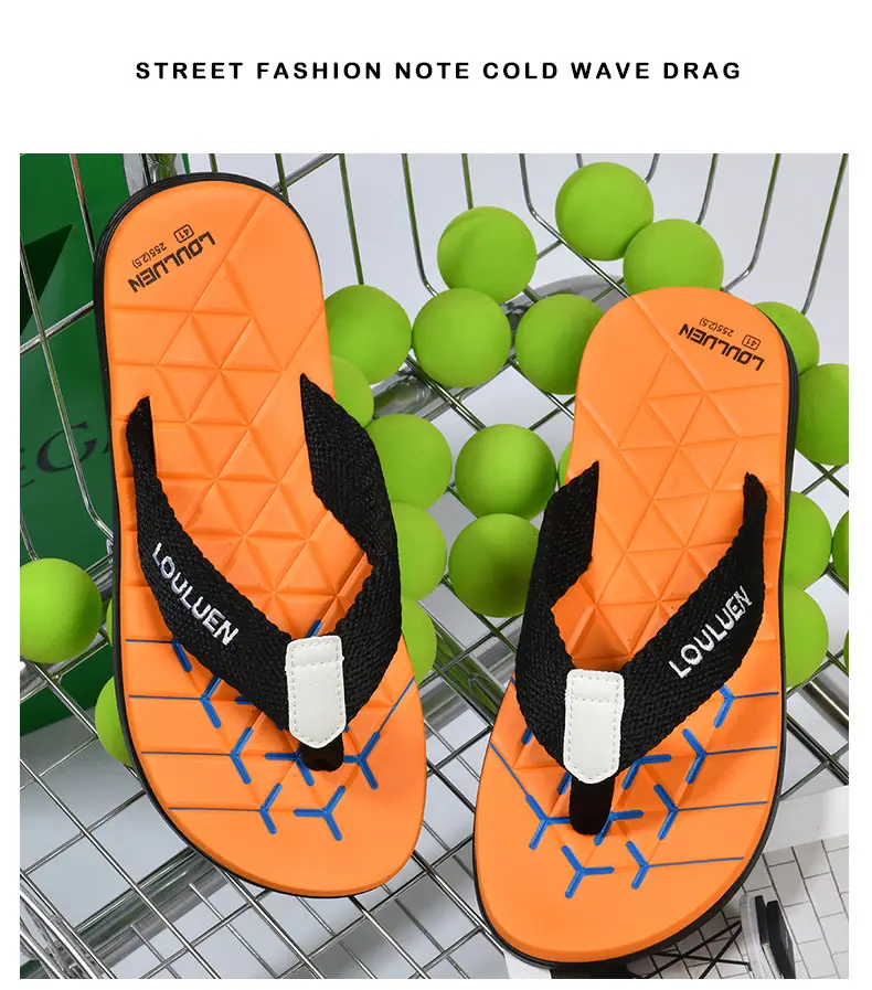 2025 Men's Orange Loulumen Beach Slippers — feature 22