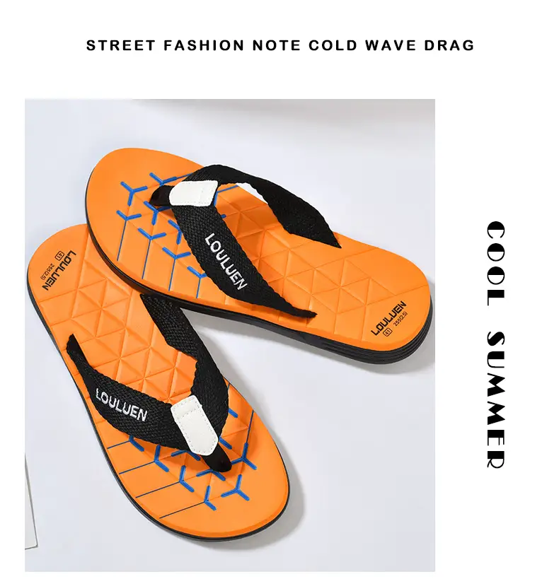 2025 Men's Orange Loulumen Beach Slippers — feature 23