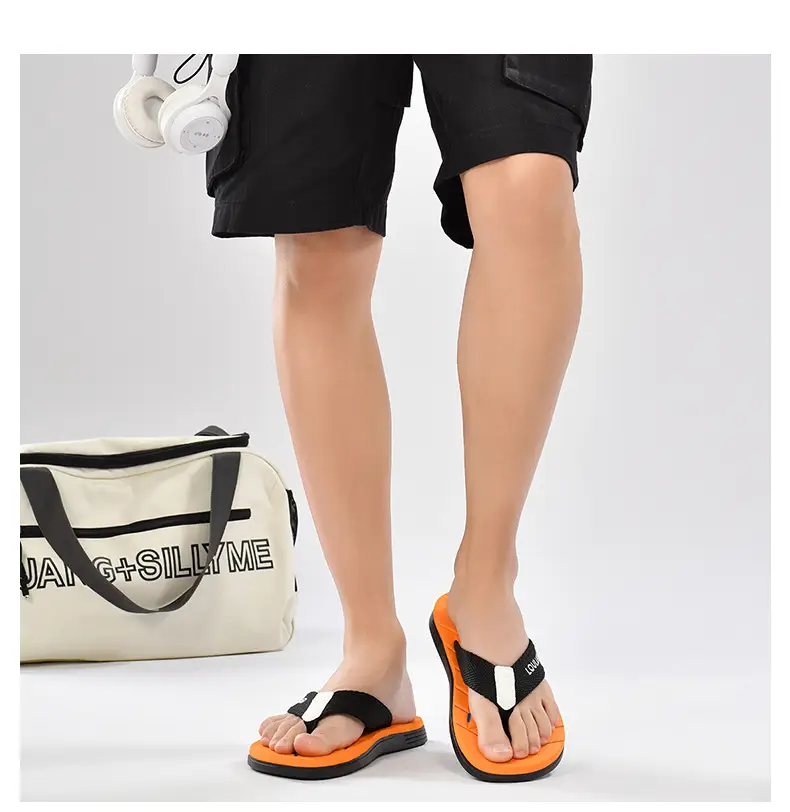 2025 Men's Orange Loulumen Beach Slippers — feature 24