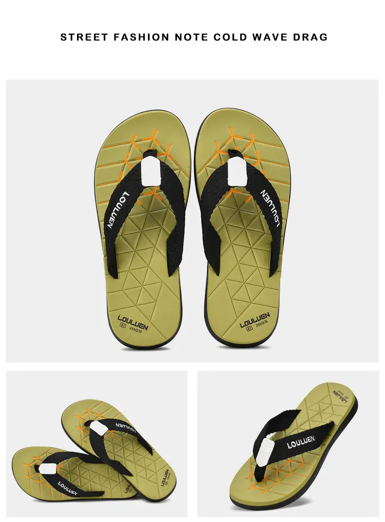 2025 Men's Orange Loulumen Beach Slippers — feature 26