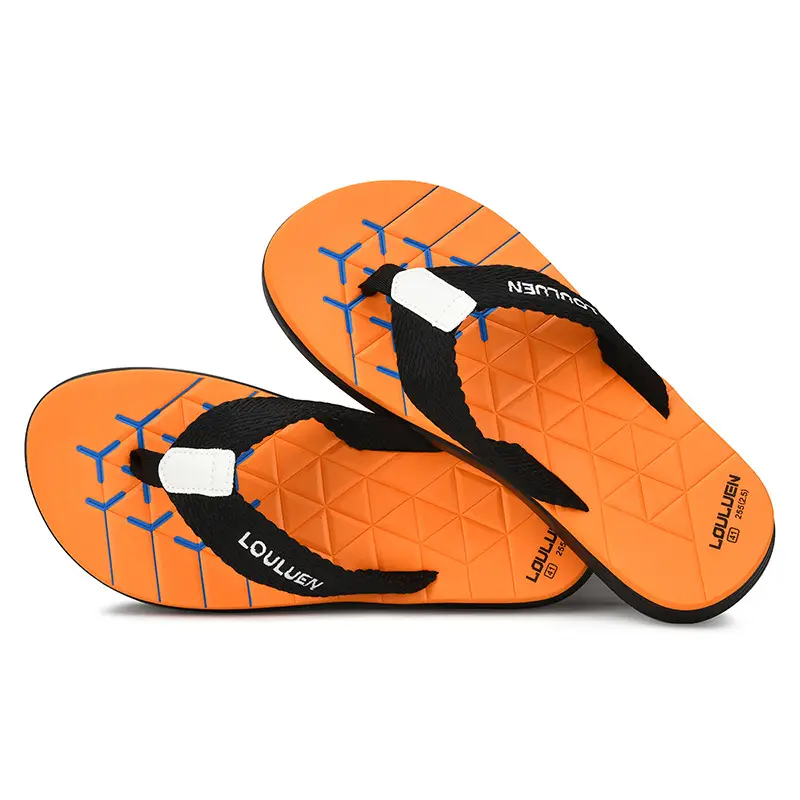 2025 Men's Orange Loulumen Beach Slippers - Image 3