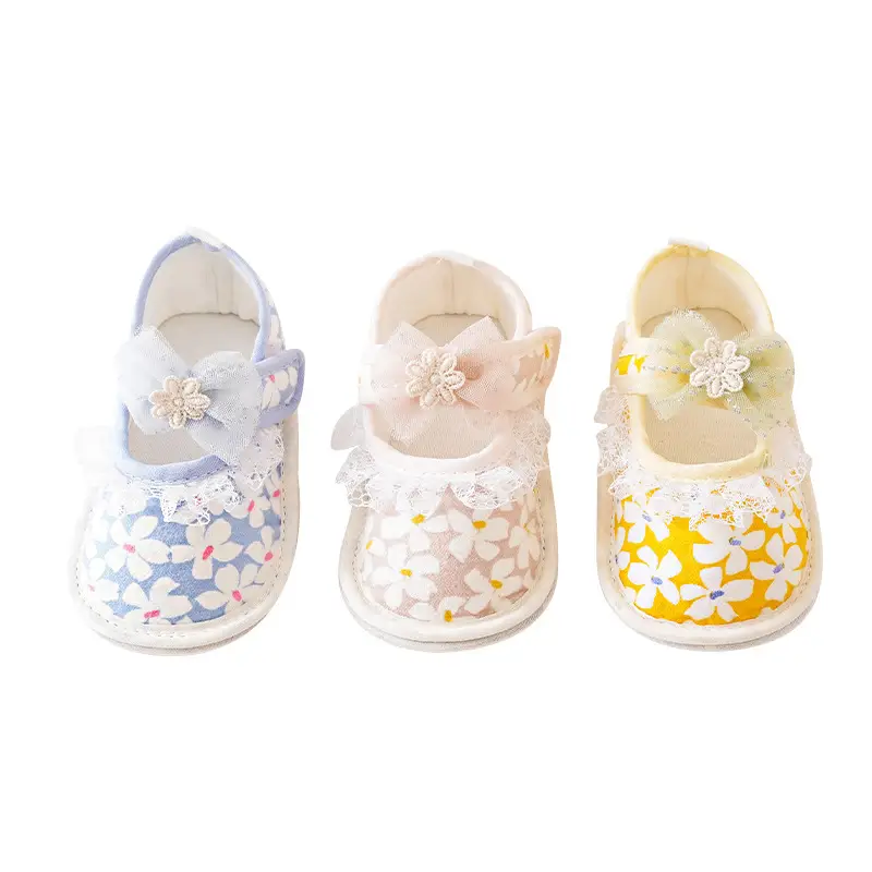 Baby Floral Soft Sole Shoes Spring Summer Non-Slip