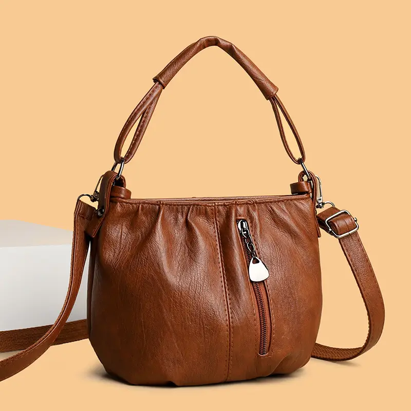 Black Pleated Shoulder Bag for Women 2026 - Image 5