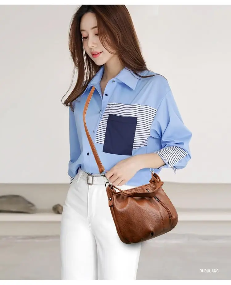 Black Pleated Shoulder Bag for Women 2026 — feature 15