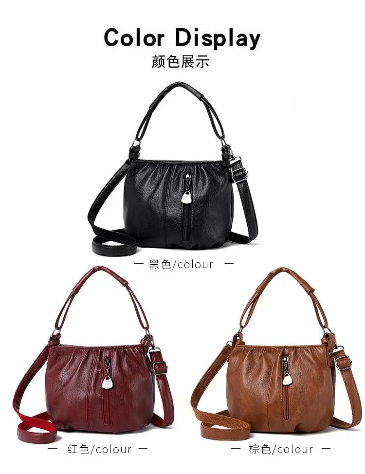 Black Pleated Shoulder Bag for Women 2026 — feature 19