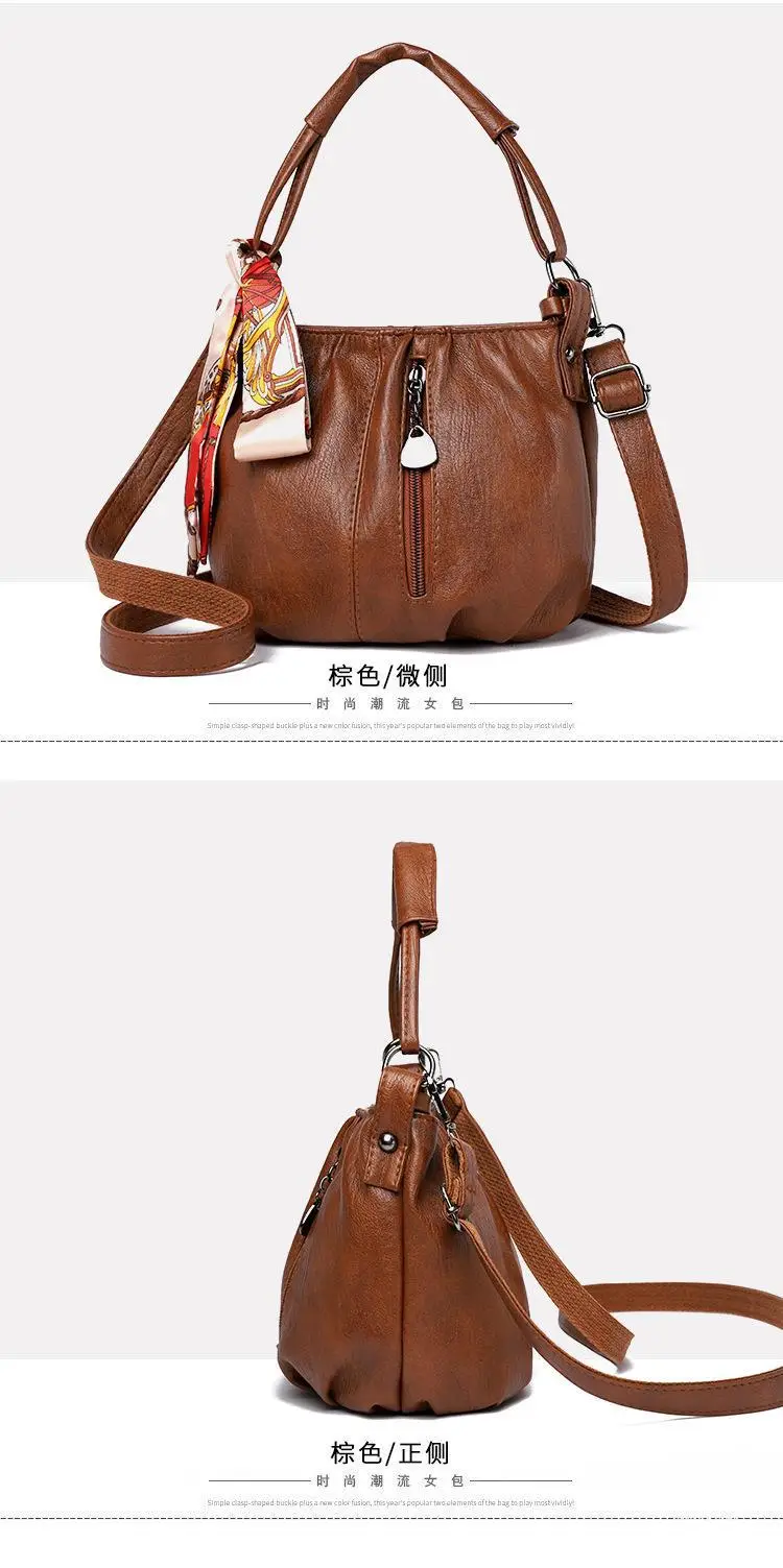 Black Pleated Shoulder Bag for Women 2026 — feature 21