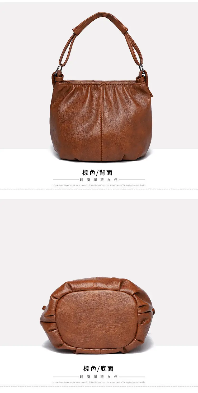 Black Pleated Shoulder Bag for Women 2026 — feature 22