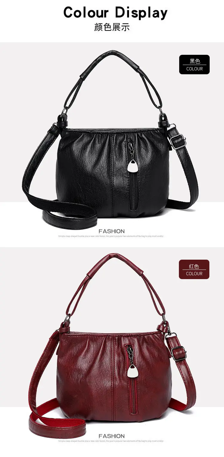 Black Pleated Shoulder Bag for Women 2026 — feature 23
