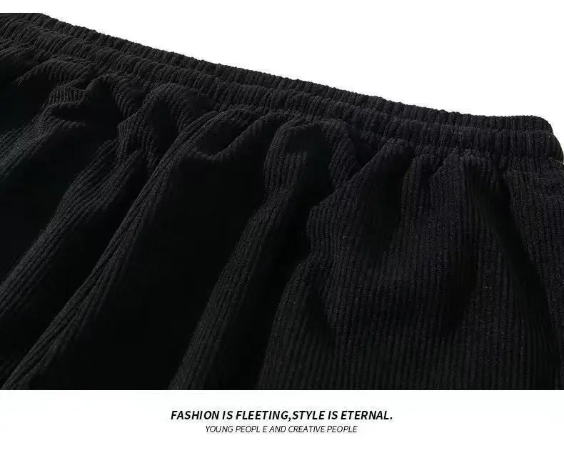 Men's White Ice Silk Loose Fit Sports Pants — feature 12