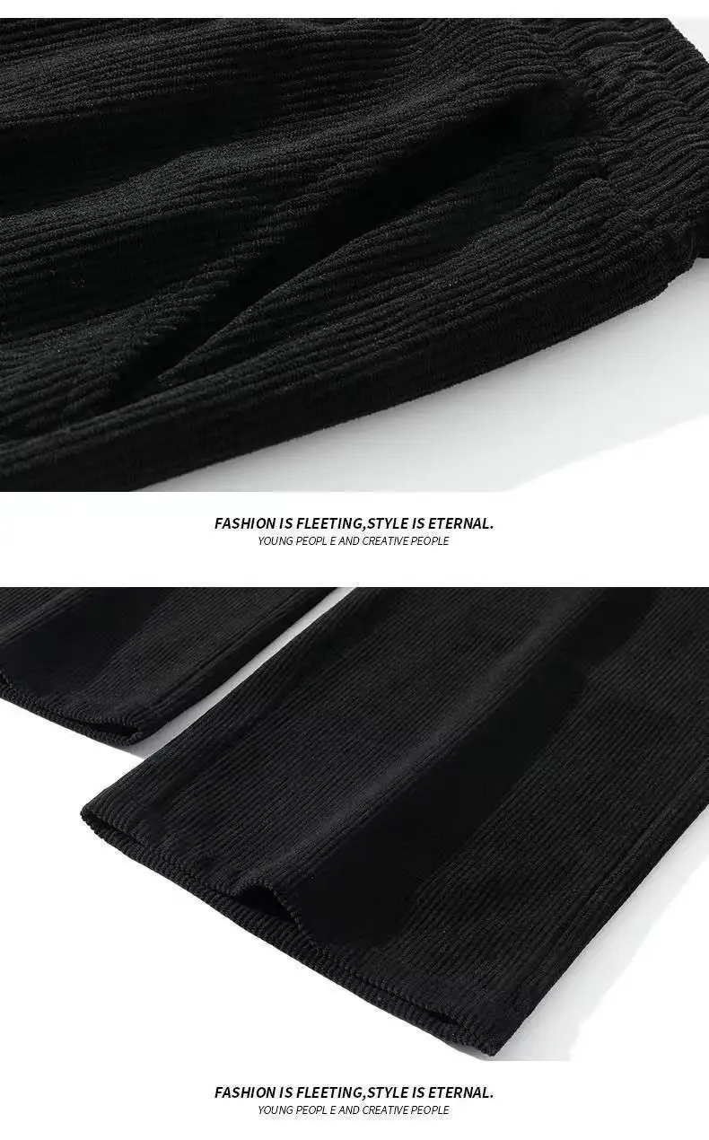 Men's White Ice Silk Loose Fit Sports Pants — feature 13