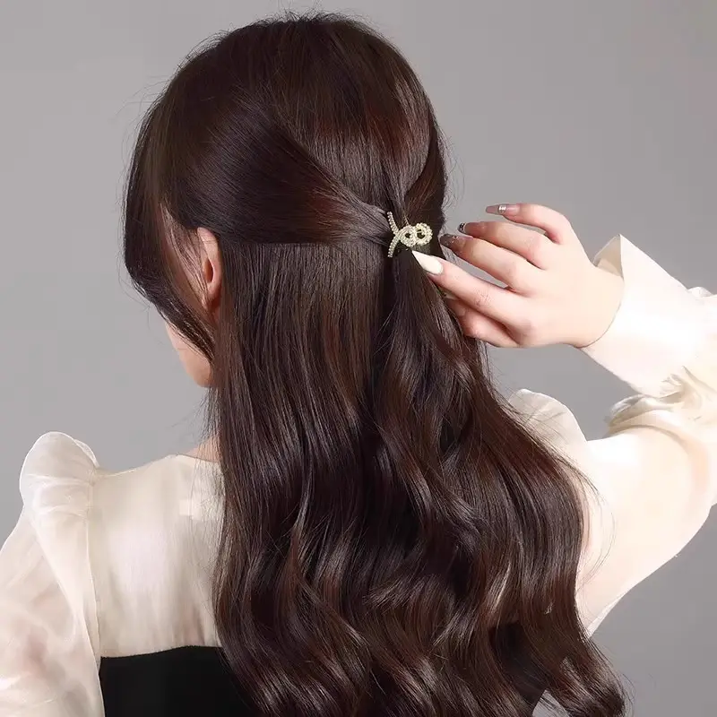 Gold Pearl Butterfly Hairpin for Women - Image 43