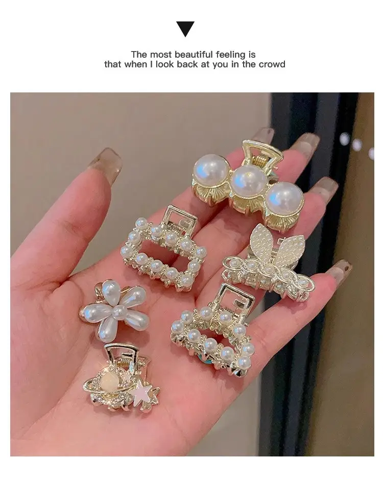 Gold Pearl Butterfly Hairpin for Women — feature 27