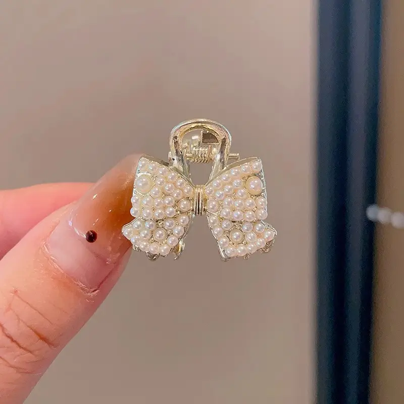 Gold Pearl Butterfly Hairpin for Women - Image 21