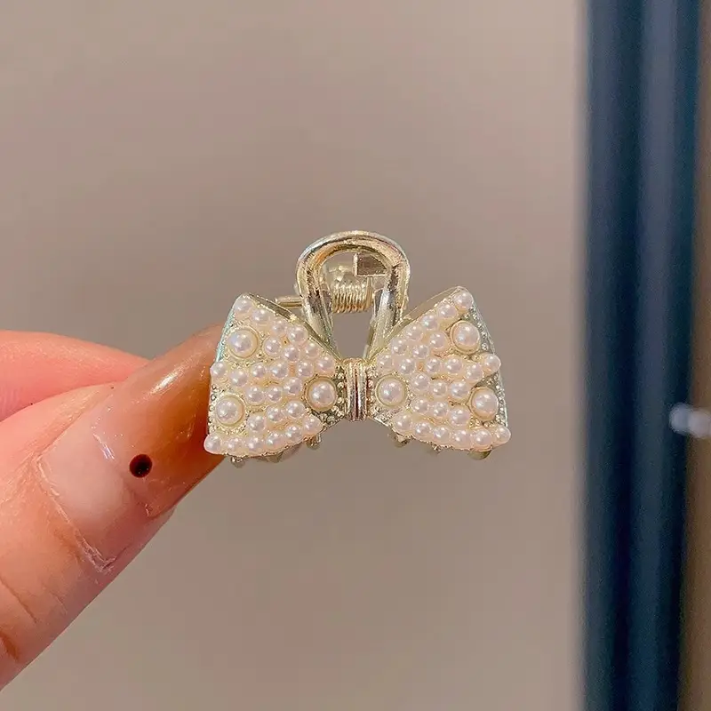 Gold Pearl Butterfly Hairpin for Women - Image 25