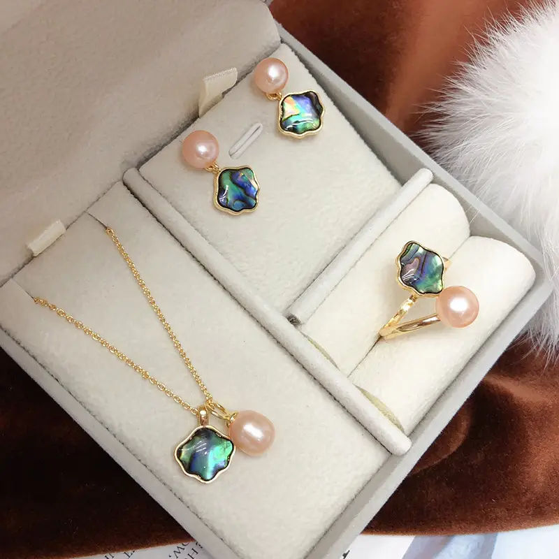 2024 Freshwater Pearl Earrings Set for Women - Image 2