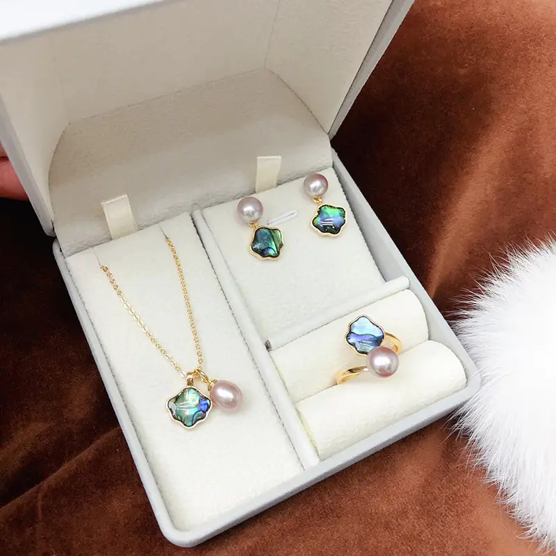 2024 Freshwater Pearl Earrings Set for Women - Image 5