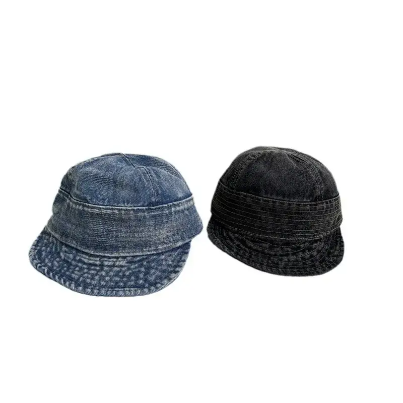 Women Denim Fisherman Hats Blue Black Foldable - Image 8