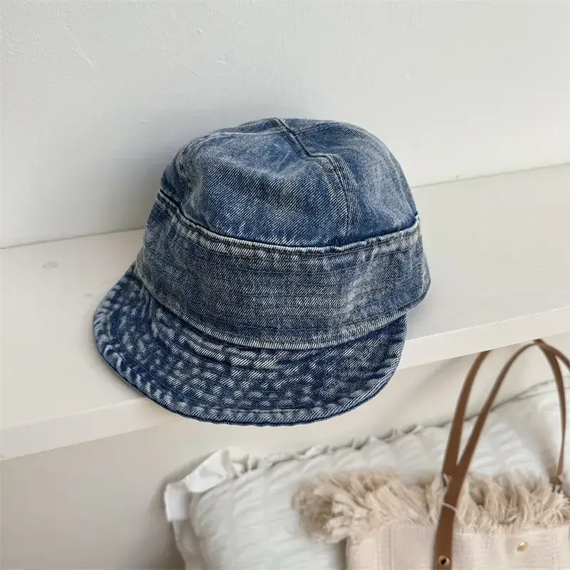 Women Denim Fisherman Hats Blue Black Foldable - Image 3