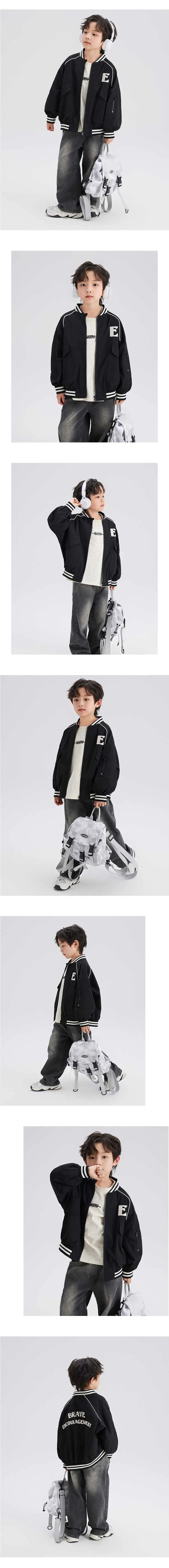 Boys Cotton Long Sleeve T-Shirt Cream Spring 2024 — feature 9