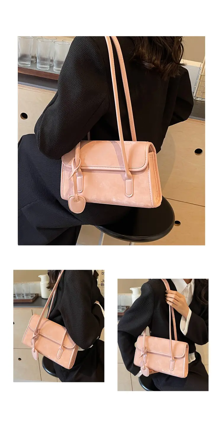 Black French Niche Shoulder Bag for Women — feature 12
