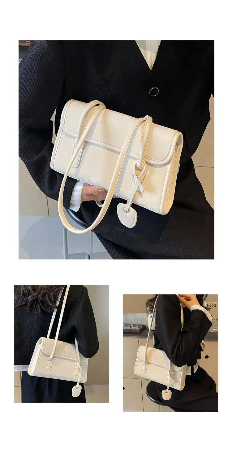 Black French Niche Shoulder Bag for Women — feature 13