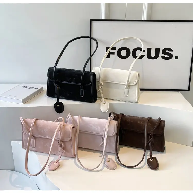 Black French Niche Shoulder Bag for Women — feature 14