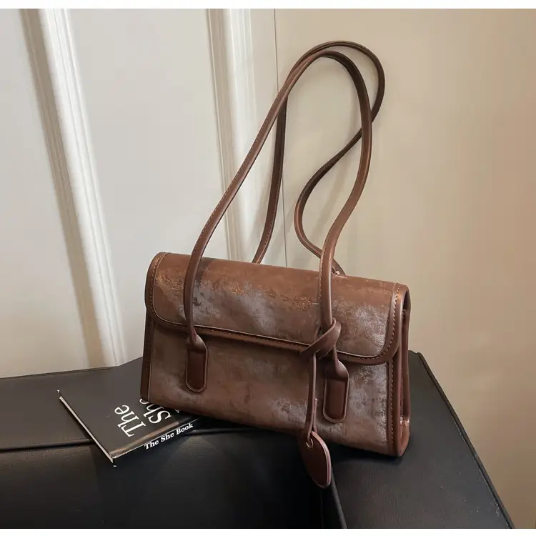 Black French Niche Shoulder Bag for Women — feature 19