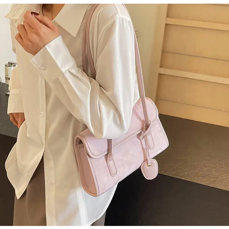 Black French Niche Shoulder Bag for Women — feature 32