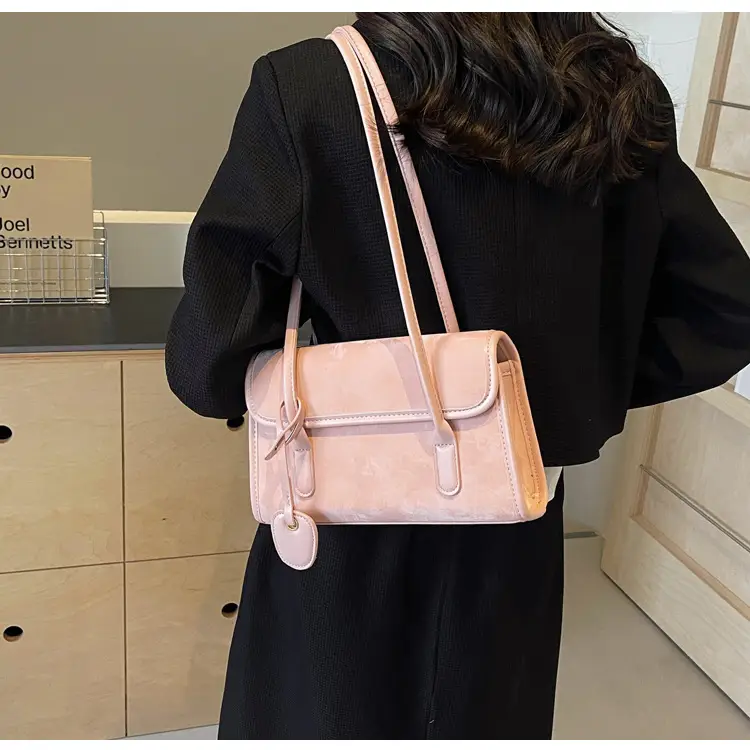 Black French Niche Shoulder Bag for Women — feature 40