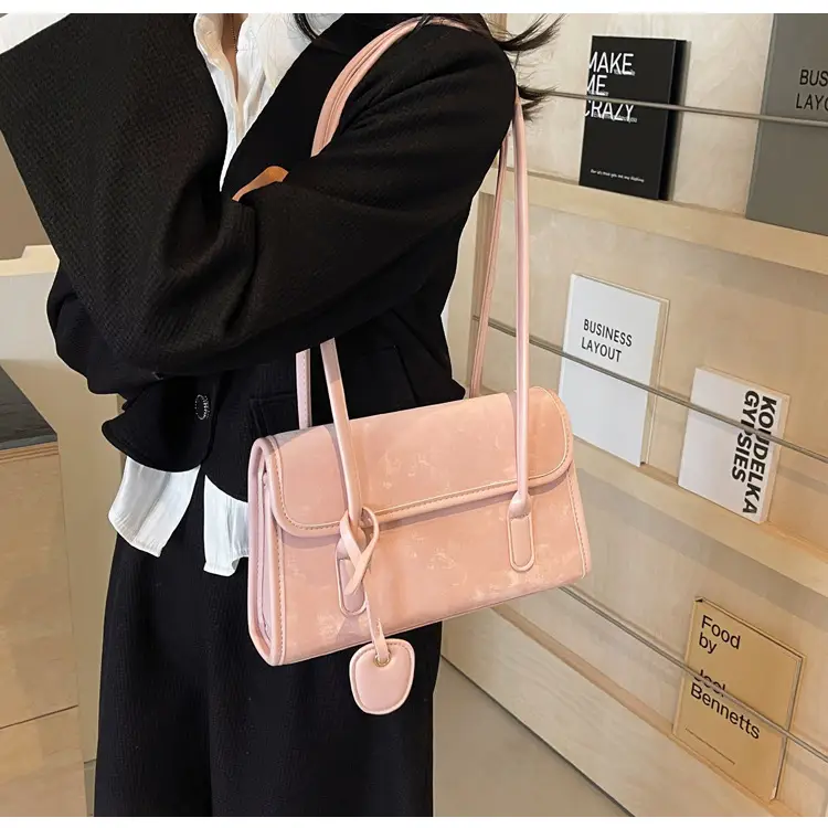 Black French Niche Shoulder Bag for Women — feature 41