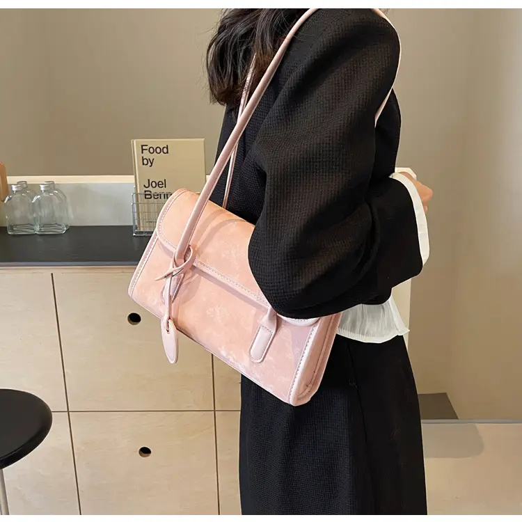 Black French Niche Shoulder Bag for Women — feature 42