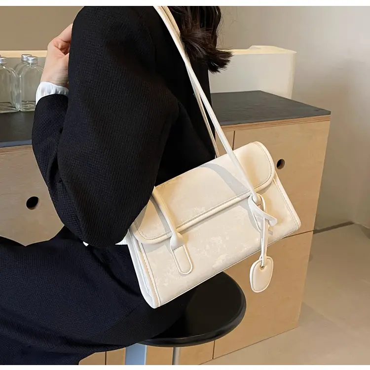 Black French Niche Shoulder Bag for Women — feature 44