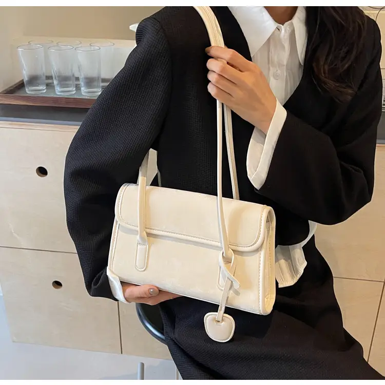 Black French Niche Shoulder Bag for Women — feature 45