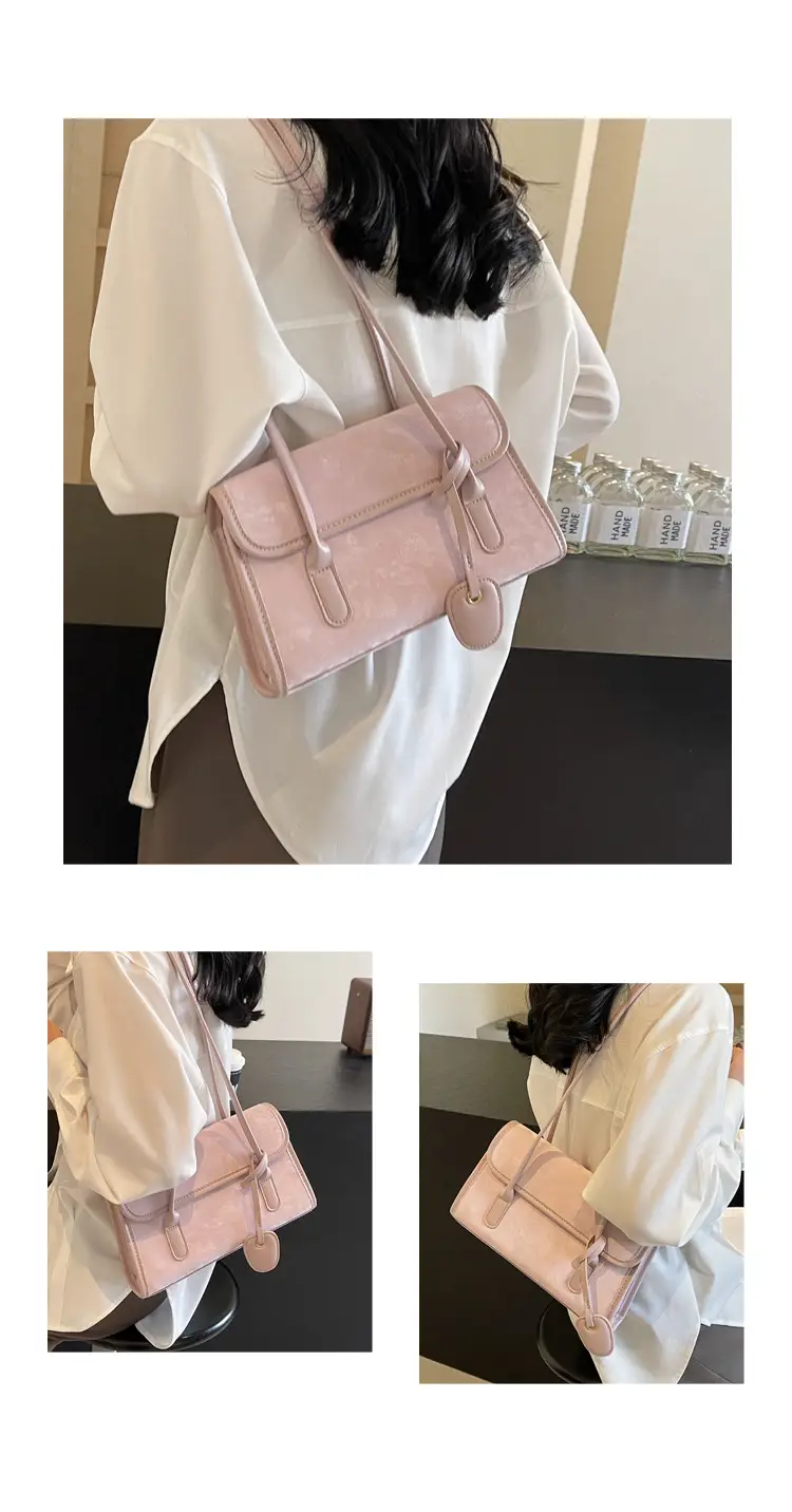 Black French Niche Shoulder Bag for Women — feature 9