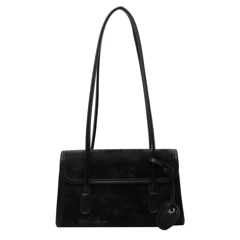 Black French Niche Shoulder Bag for Women - Image 5