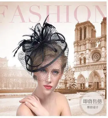 White Feather Headdress for Women Bridal Stage Use — feature 2