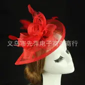 White Feather Headdress for Women Bridal Stage Use — feature 31
