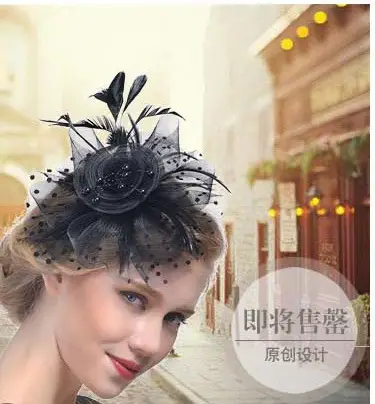 White Feather Headdress for Women Bridal Stage Use — feature 5